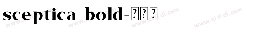 sceptica bold字体转换